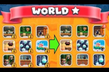 【WORLD★ 全9ステージ解放のやり方】 攻略 スーパーマリオラン　"Unlocking all 9 WORLD Star stages"  SUPER MARIO RUN