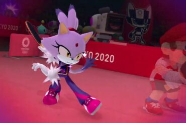 Mario and Sonic at the Tokyo 2020 Olympic Games- (Table Tennis) Blaze and Mario
