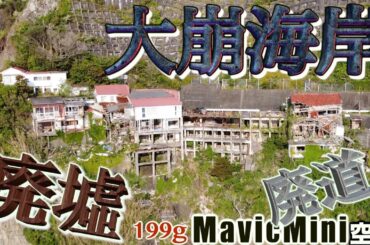 廃墟/廃道【大崩海岸空撮2020】崩壊寸前！マビックミニ/静岡市/焼津市/MavicMini/駿河湾/