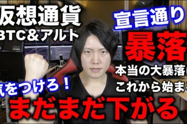 【１ヶ月前からの予告通り暴落】仮想通貨＆株価の暴落を的中できた理由、今後の値動き、次の買い時は？