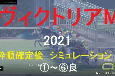 【競馬予想2021】第16回ヴィクトリアマイル（GⅠ）シミュレーション枠順確定後6パターン（①～⑥良）【WP9】20210514
