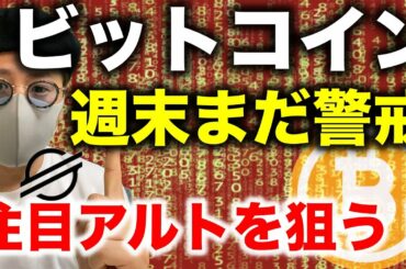 ビットコイン週末まだ警戒！下げ幅少ない注目アルトを狙う！