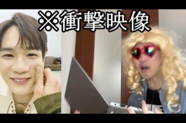 豆ちゃんが可愛いすぎて興奮のあまりパソコンを落とすオネエ