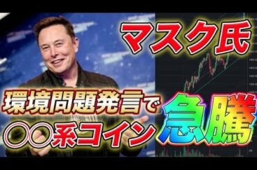 ＜仮想通貨＞イーロンマスクの発言でビットコイン急落！！一方で◯コインは暴騰！今からでも遅くない！今仕込めば面白いことになる！