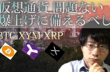 【仮想通貨ビットコイン，リップル，XYM】BTC問題ありません。