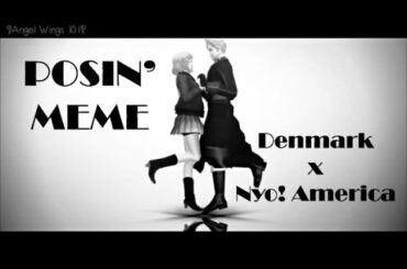 【APヘタリアMMD】Posin' Meme 【DenAme】