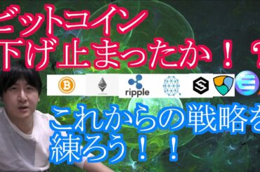 【投資】#131　ビットコイン下げ止まったか？仮想通貨のチャート分析！