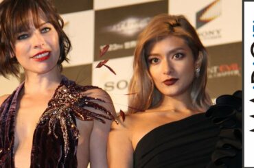 ローラ、ミラ・ジョボビッチと超セクシードレス競演 英語でのあいさつも 映画「バイオハザード:ザ・ファイナル」ワールドプレミア1