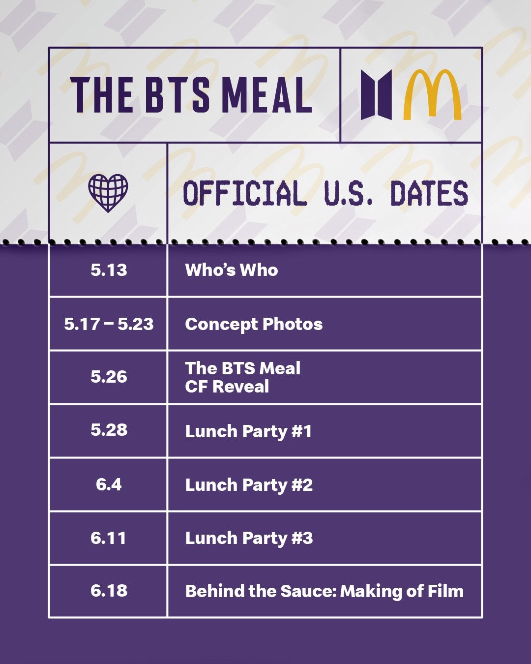 マクドナルドxbtsカムバックカレンダー Tkhunt マクドナルドxbtsカムバックカレンダー Tkhunt
