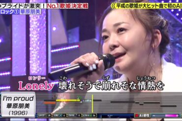 華原朋美 I'm proud  THEカラオケ  2021年5月30日 バトル x  93.834