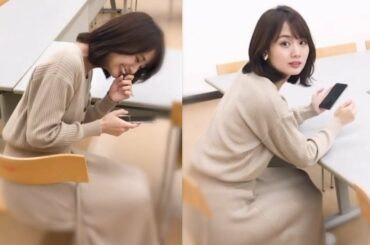 井上清華アナがスマホ中に声を掛けたら・・・