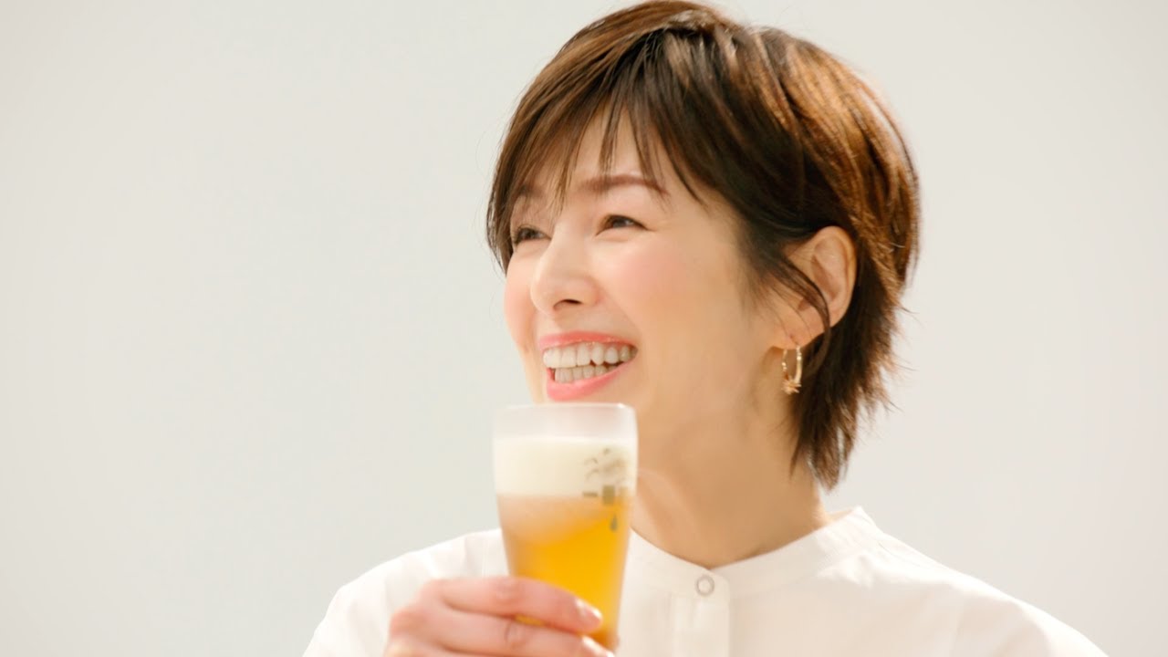 糖質ゼロ初体験の吉瀬美智子が驚く!キリン一番搾り糖質ゼロ新TVCM「一番搾りだから」篇