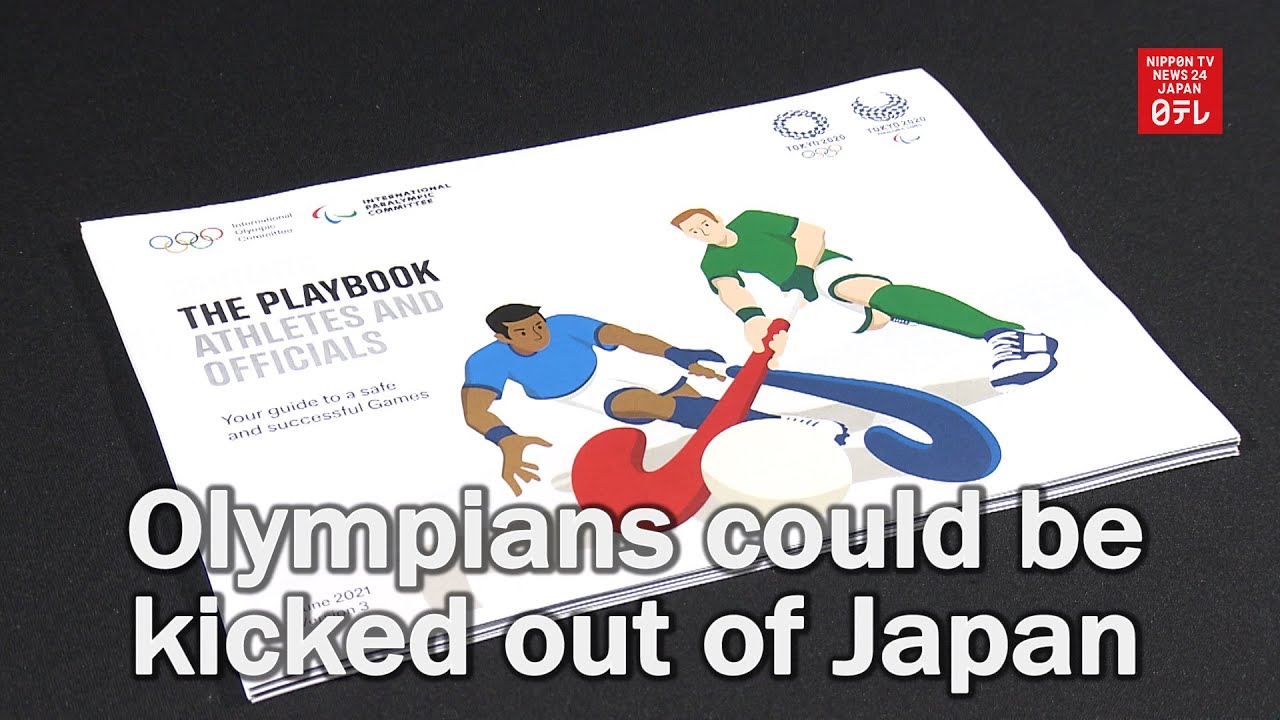 Olympians will be kicked out of Japan if they break playbook rules