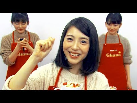 浜辺美波&山田杏奈&久間田琳加が“15秒食レポ“に挑戦/ロッテガーナPR企画