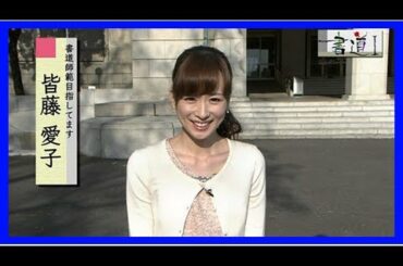 Aikokaitou | 皆藤愛子 nhk高校講座 書道ⅰ (2016年01月21日放送 24枚)|今日の皆藤愛子さん