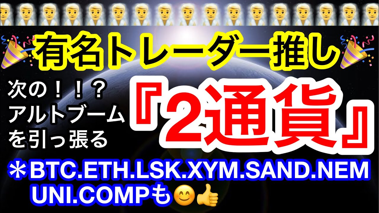 ⚡️ビットコインは依然重要ライン上❗️次のアルトブームを引っ張る通貨を海外トレーダーが紹介😊 【仮想通貨 BTC.ETH.LSK.XYM.SAND.NEM.UNI.COMP】