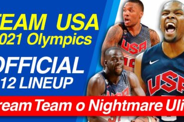 Team USA Complete Final 12 Official Lineup Roster for the 2021 Tokyo Olympics Japan