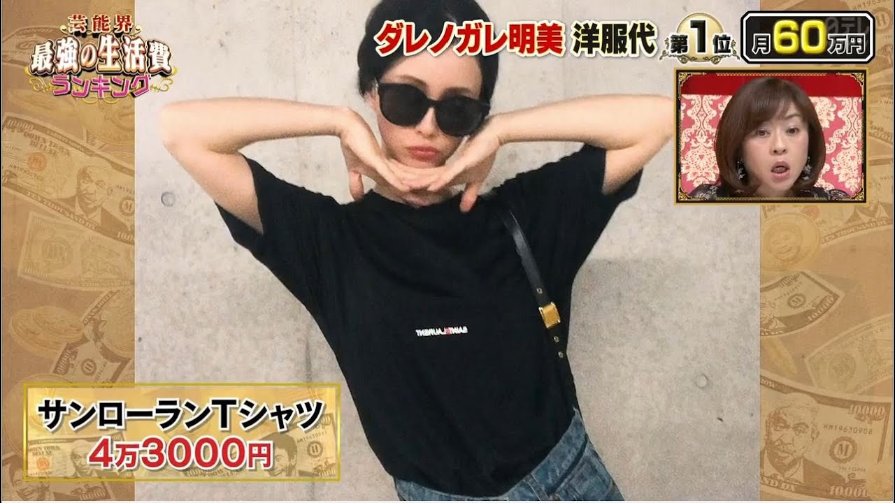 『ダウンタウン』ダレノガレ明美 美容代第1位・月55.3万円「浜田 雅功x松本 人志」