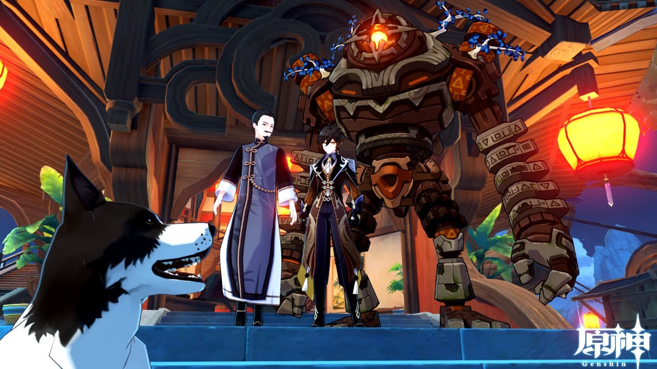 【原神】こうして”世界初”映像が撮られました。  Ruin Guard staying at the Wangshu Inn.