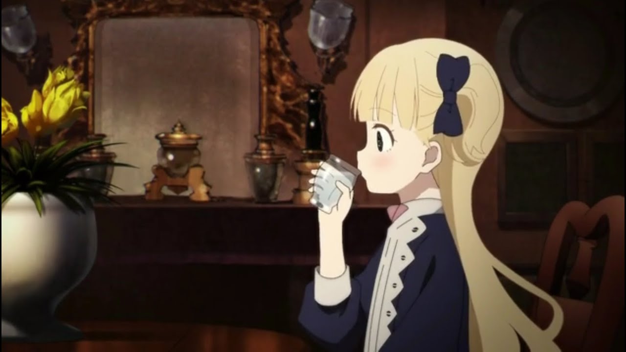 エミリコが水を飲むだけの動画【シャドーハウス】