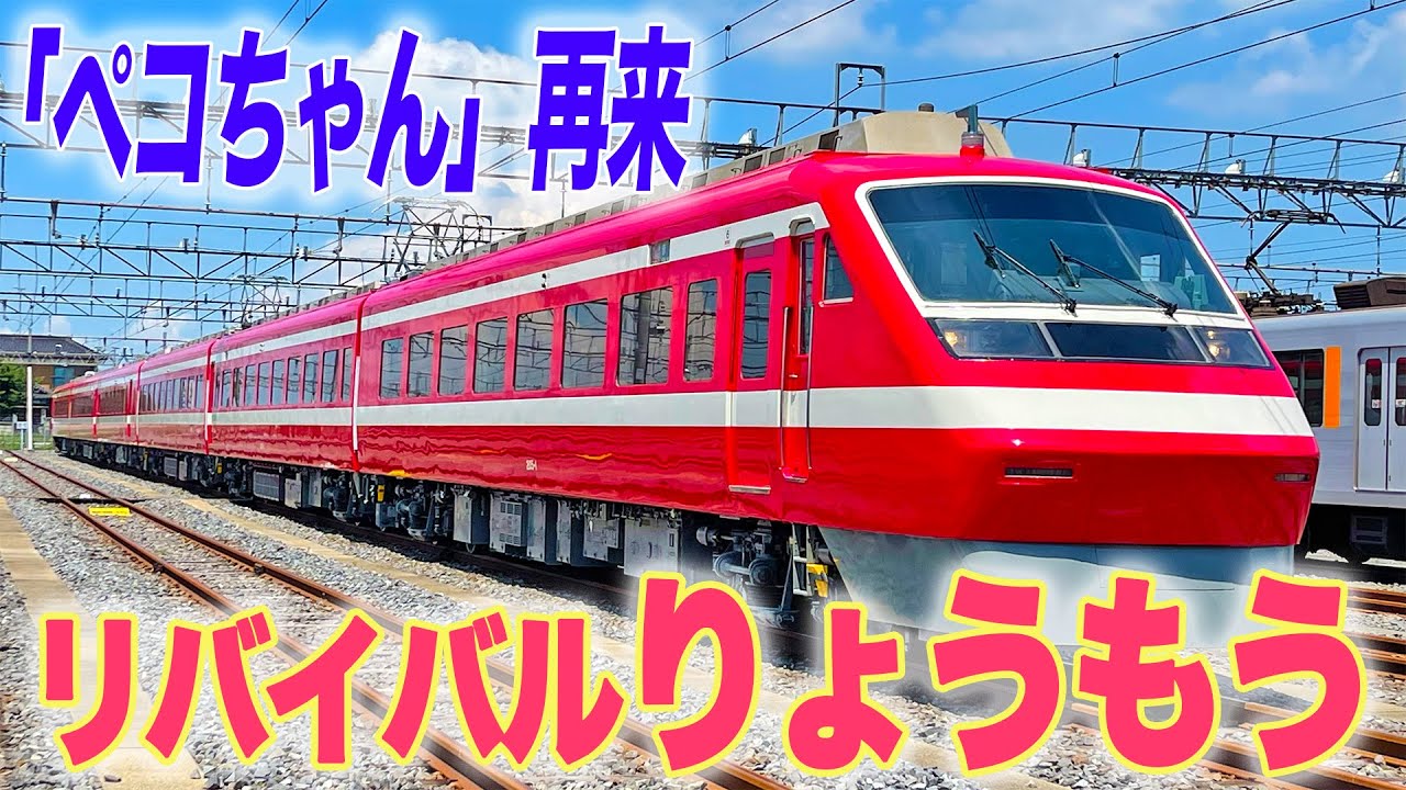 【りょうもう】東武1800系リバイバルカラーの200型が登場!|乗りものチャンネル