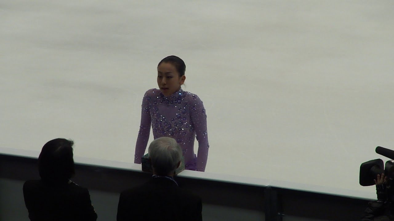 2011年四大陸選手権・浅田真央選手のFS演技開始前の様子