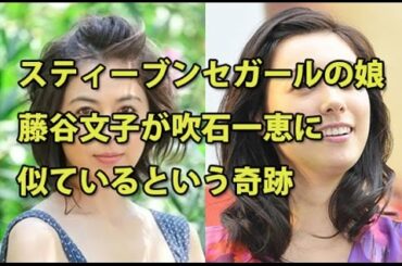 スティーブンセガールの娘、藤谷文子が意外にも吹石一恵に似ているという奇跡