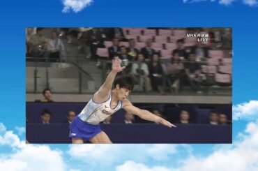 2019NHKカップ体操男子ベッド谷川エア
