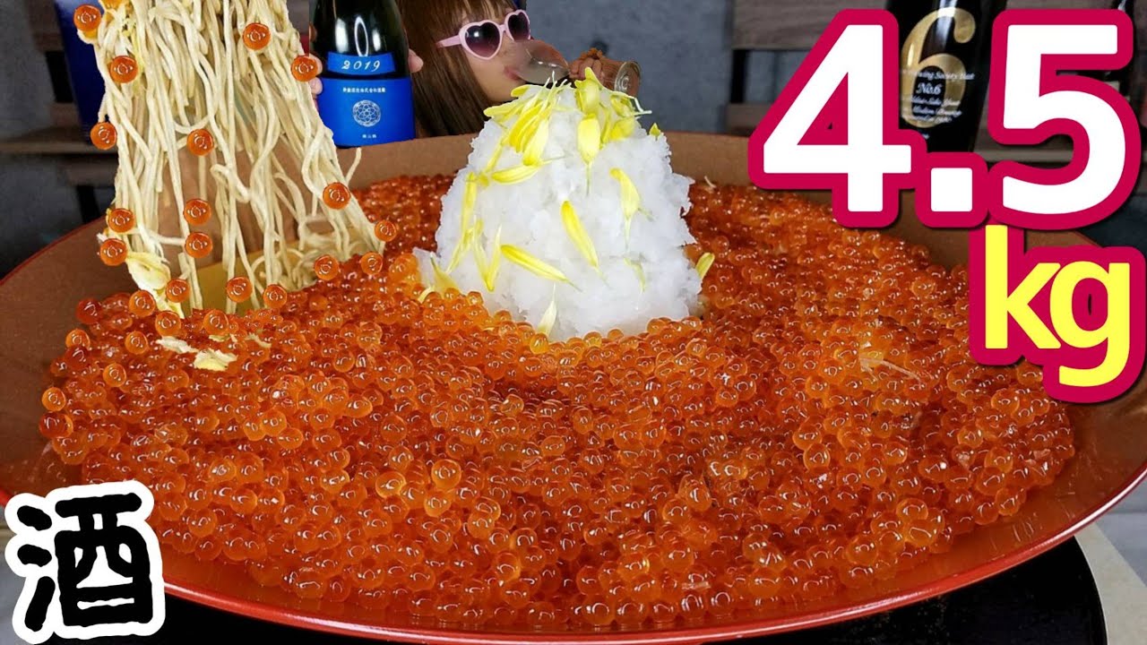 【大食い】イクラ蕎麦を楽しんでいたらハプニングで吹いた日w【日本酒】