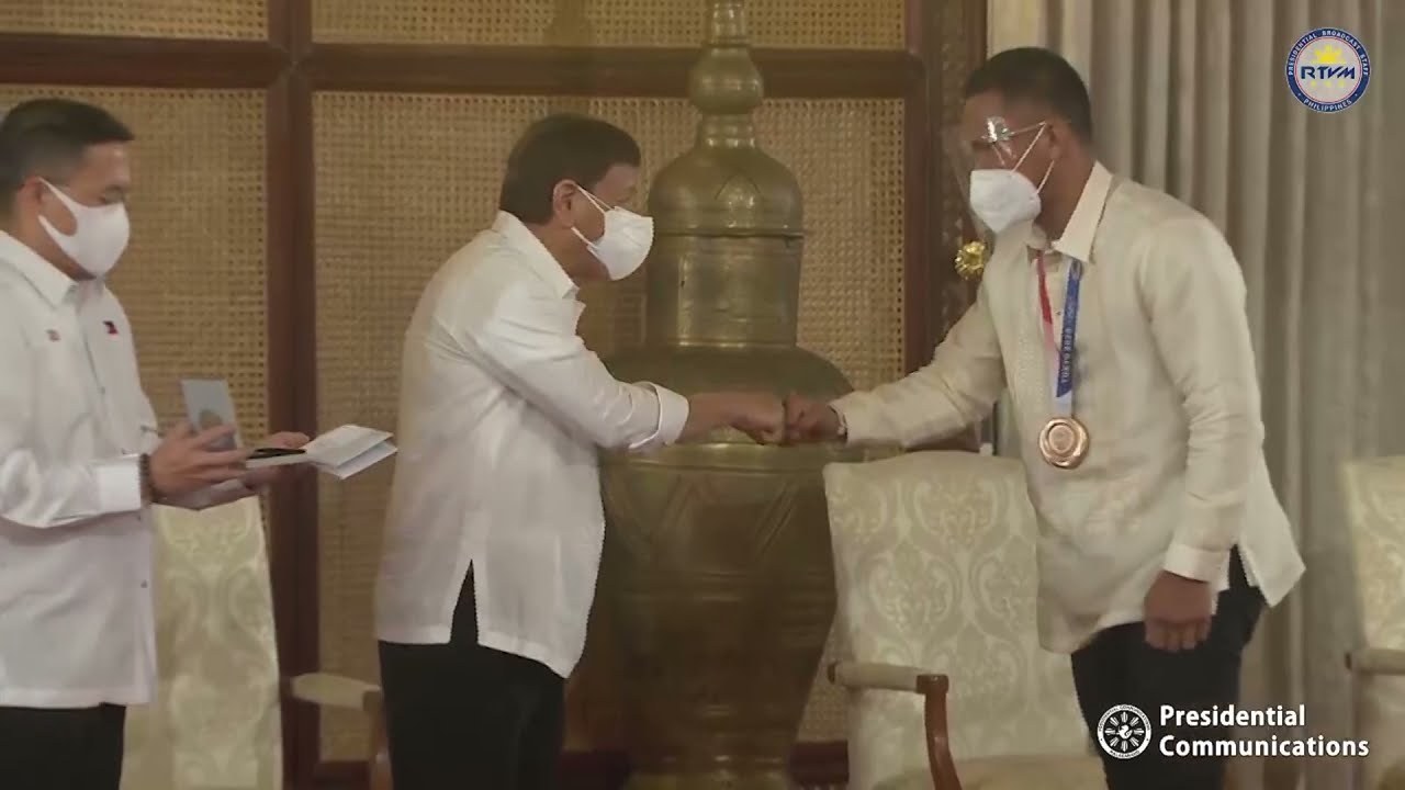 Awarding of Incentives to Philippine Olympians in the Tokyo 2020 Olympics 8/23/2021