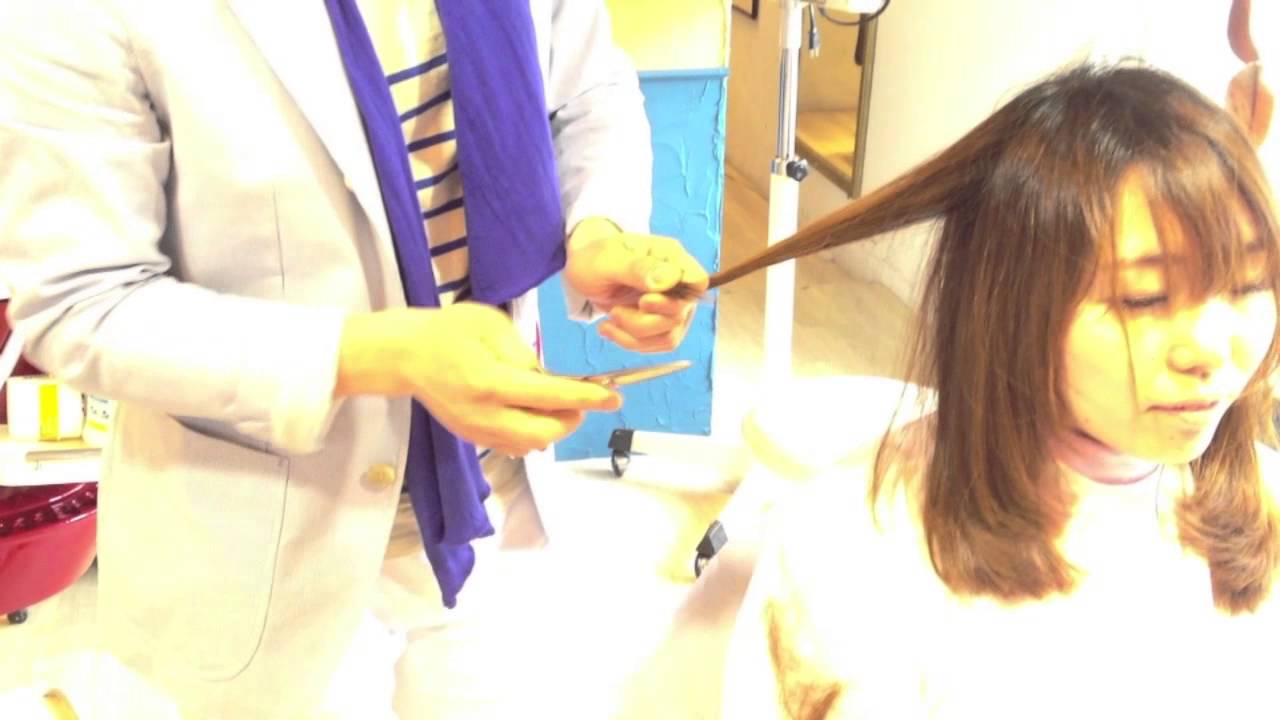 how,layer,long,cutting:優木まおみ 髪型 長めボブ ヘアスタイルの作り方:その3 札幌カット美容室