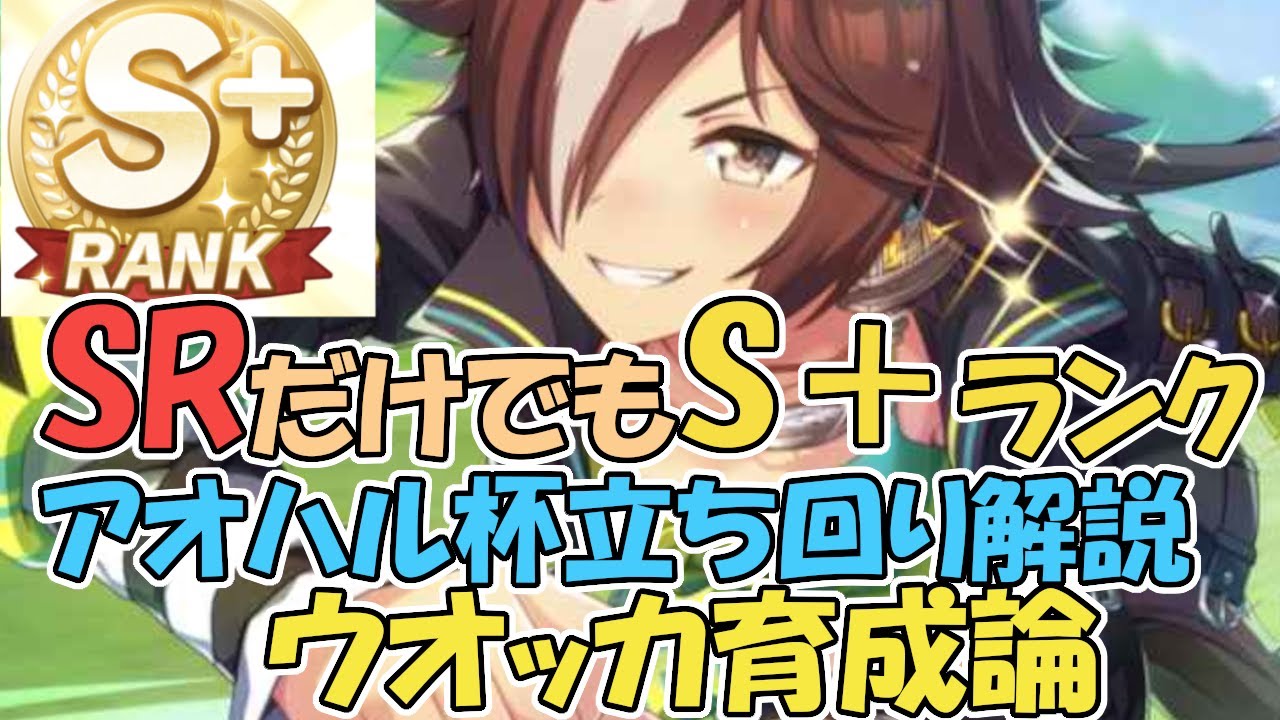 【ウマ娘攻略】SRのみでS+ランク! S+ランクを取れるアオハル杯の動き解説 ウオッカ育成論【プリティーダービー】