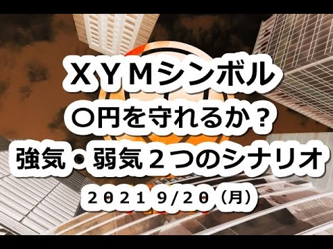 仮想通貨 XYMシンボル〇円を守れるか?2つのシナリオ【9月20日】