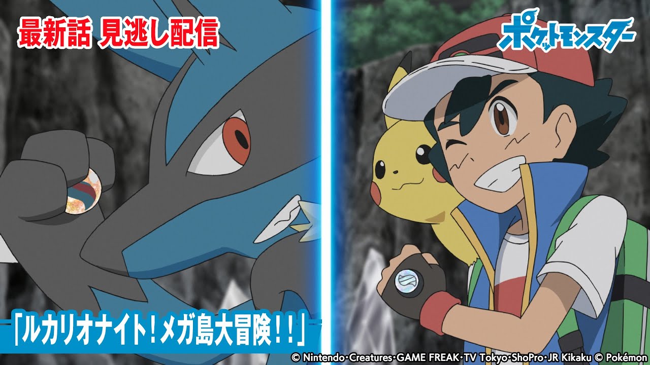 公式 アニメ ポケットモンスター 第84話 ルカリオナイト メガ島大冒険 期間限定配信 Tkhunt