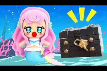 トロピカル~ジュ!プリキュアおもちゃアニメ 人魚のローラが海でお宝を発見★びっくらたまごマスコット