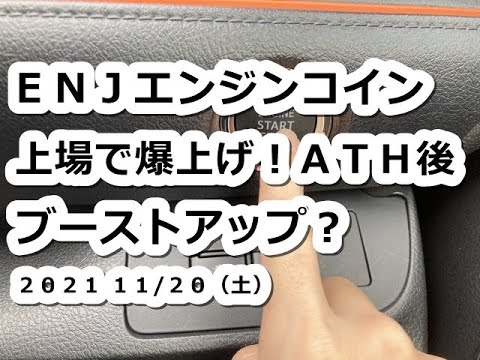 仮想通貨 ENJエンジンコイン上場で爆上げ!ATH後ブーストアップ?【11月20日】