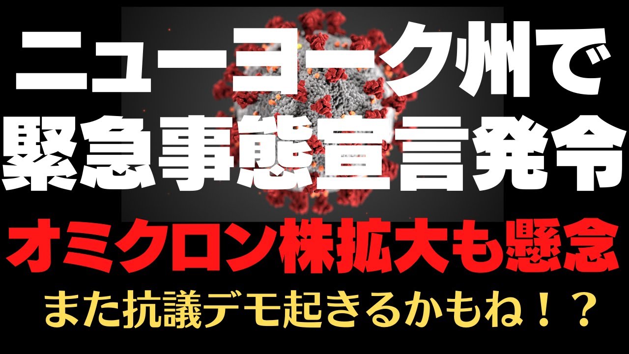 ニューヨーク州で再度緊急事態宣言! コロナ感染再拡大による対応 【News拾い読み】