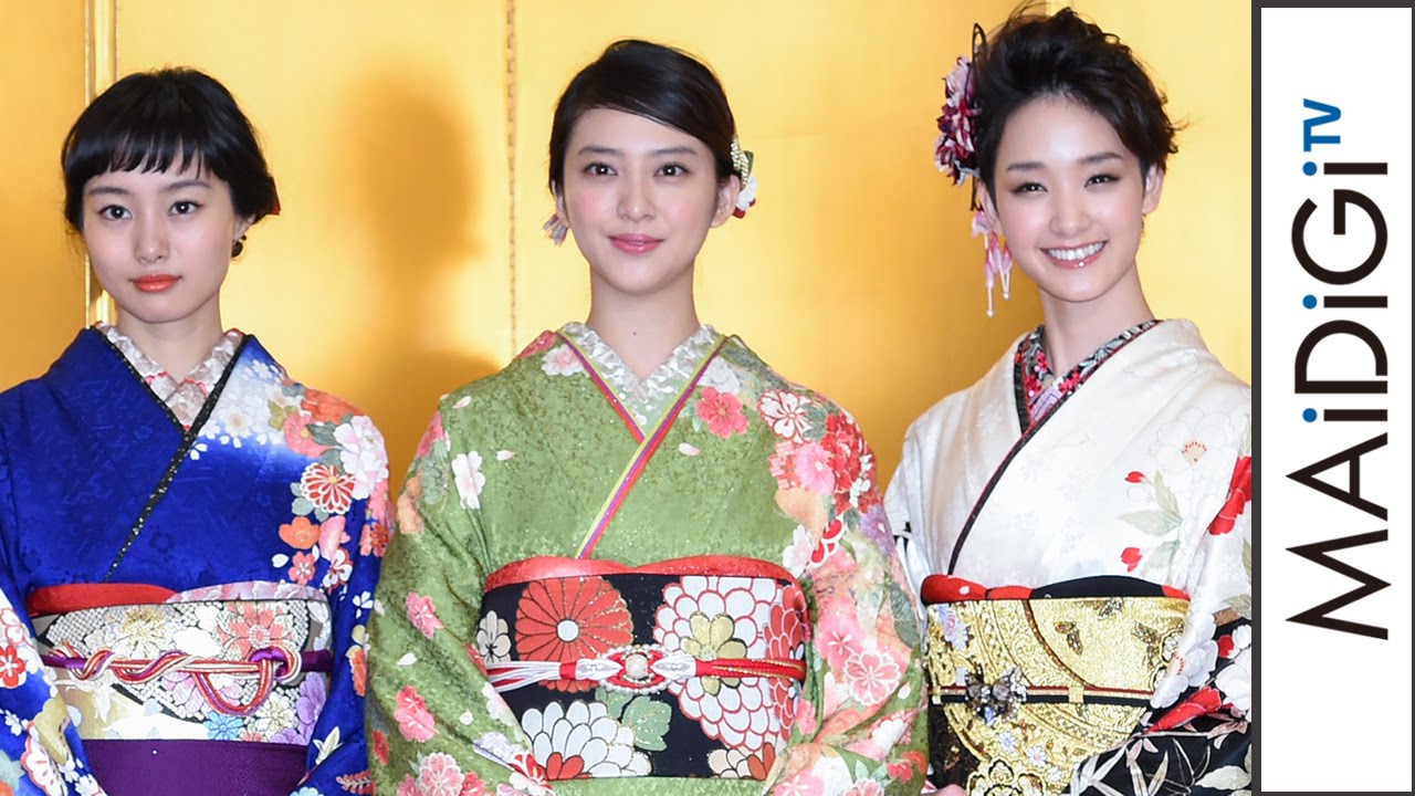 武井咲、剛力彩芽らオスカー若手11人で晴れ着競演!「2016年オスカープロモーション晴れ着撮影会」1 #Oscar Promotion #event