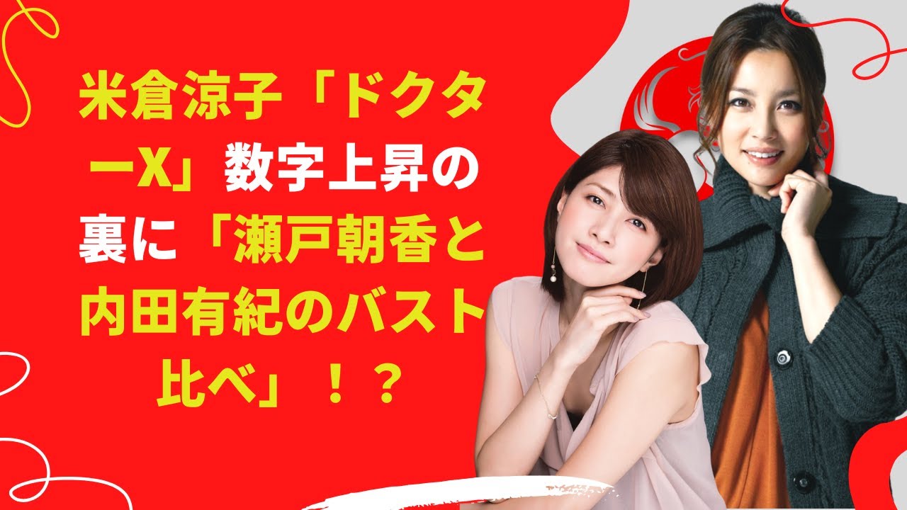 【中島【芸能】瀬戸朝香と内田有紀のバスト比べ