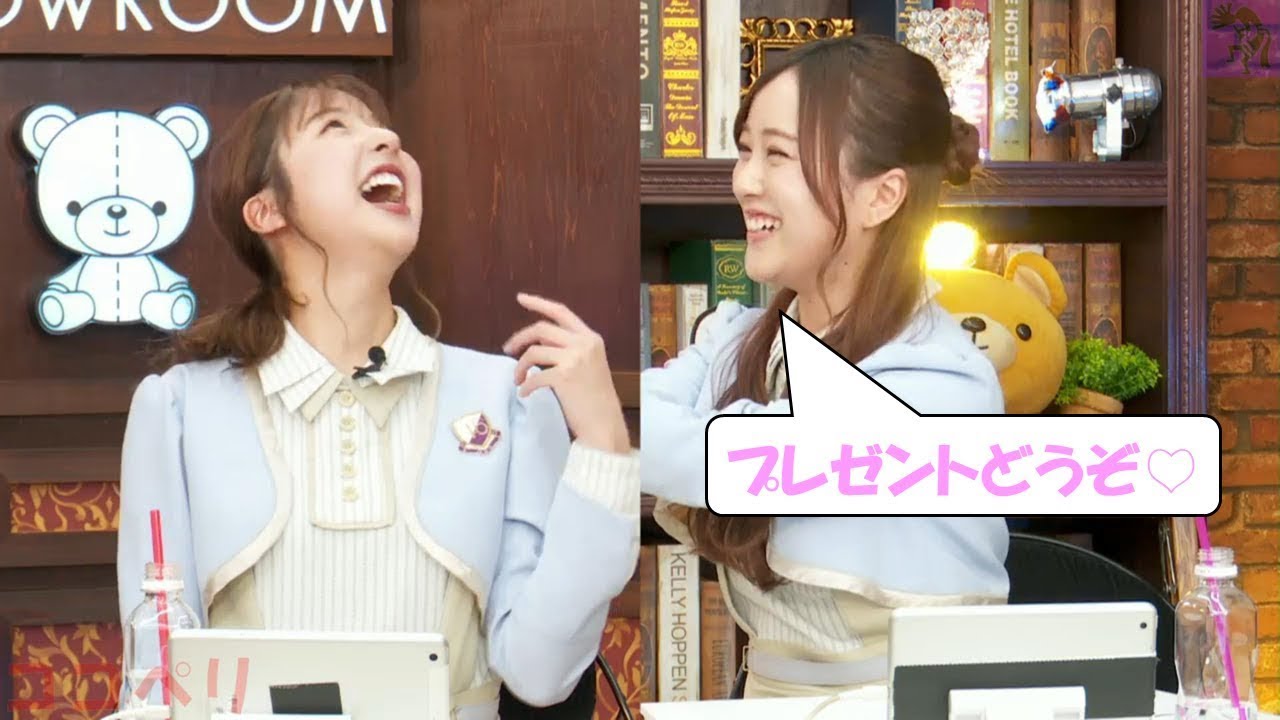 【和田まあや・星野みなみ】まあやにプレゼントをあげるみなみちゃん。