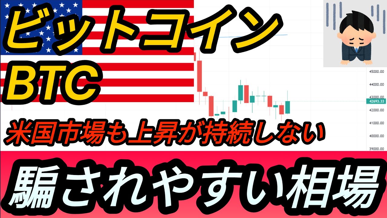 【超重要】ビットコイン騙されやすい相場,BTC週足の確定がポイント【仮想通貨】【米国市場】