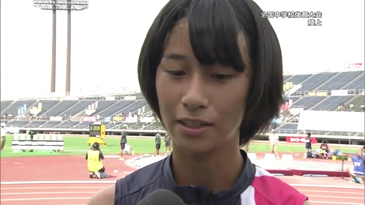 宮田乙葉(明石市立朝霧中) 女子 100m優勝 2冠達成