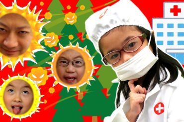 ごっこ遊び はっくしょーん!!大変!花粉がくっついた!Little Super Heroes Kids  Pollen (allergy)