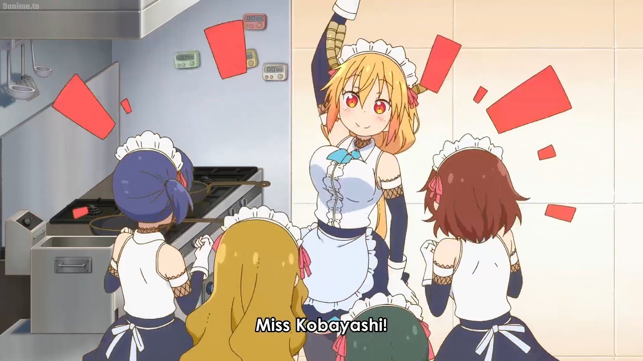 小林さんちのメイドラゴンs 4K Ultra HD ||徹はカフェオープンで「シェフ」を務める ||Kobayashi-san Chi no Maid Dragon S Funny Moments