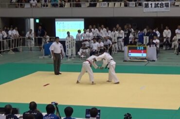 2017年 柔道 男子66kg級 岡本 怜士vs浜崎 史孝 1回戦