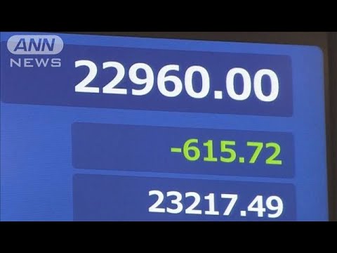 平均株価が一時600円超下落 原油や金価格も上昇(20/01/08)