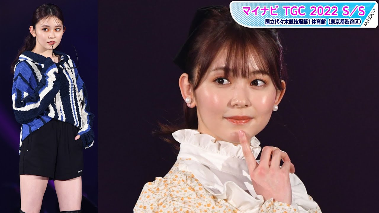 久間田琳加、超ミニボトムで美脚すらり ガーリーな小花柄×フリルミニスカート、クールなストライプ×ショートパンツも