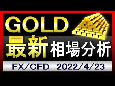 【金続落】ゴールド相場見通し|2022年4月23日|FX/GOLD/XAUUSD/金相場