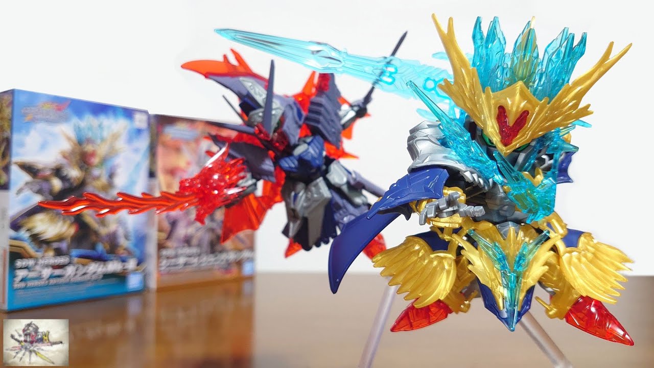 (大ボリュームのエクスカリバーを装備!ど派手なクリアエフェクトが付属!)SDW HEROES アーサーガンダムMk-III シーザーレジェンドガンダム レビュー