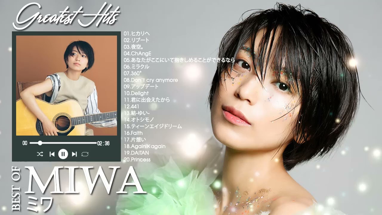 【BGM】Miwa 人気・ヒット曲メドレー♫♫ Best Songs Of Miwa♫♫